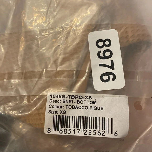 New! Stone Fox Swim enki bikini bottom tobacco pique nwt 28976 - Picture 5 of 5